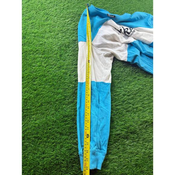 Nike Colorblock Crewneck Sweatshirt Men’s Blue/White Swoosh Logo CK1299-487 Sz L - Picture 8 of 11